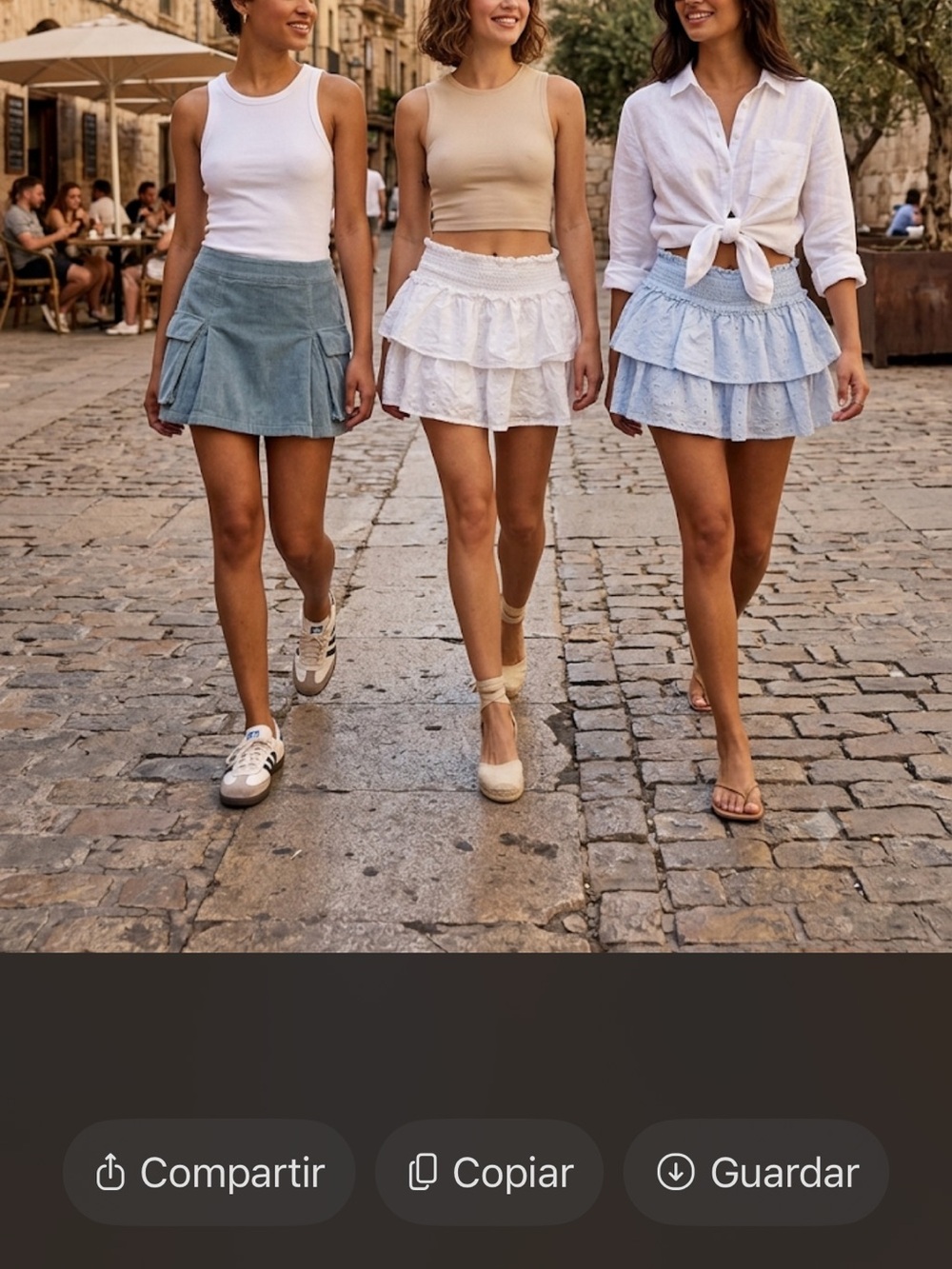 wild fable Tiered Eyelet Mini Skirt - White